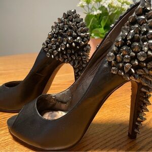 Sam Edelman Lorissa Leather Spiked Heels